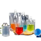 Spout Cap Caps Custom Printed 30ml 50ml 100ml 250ml Spout Pouches With Cap Spout Pouch With Flip Caps