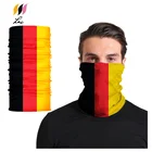 Flag of Germany Head Face Neck Mask Multi Wear Cotton Tube Bandana Durag Motorcycle Scarf