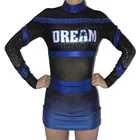 Uniform Cheerleading Uniforms Sublimated Sublimation Cheerleading Practice Wear Outfits Uniform