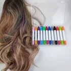 Glitter Colors Non-Toxic Dye Washes Out Easily Hair Color Safe For Kids and Teen Hair Chalk Pen Stick