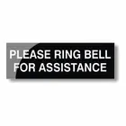 Please Ring Bell for Assistance Sign UV Printing On Acrylic