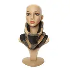 New design winter fashion plain polyester knitted neck warmer scarf for sale