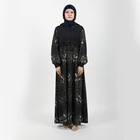 Wholesale new style hot sale print women dress spring abaya muslim islamic dress