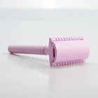 Modern Metal Handle single side Safety pink Shaving Razor