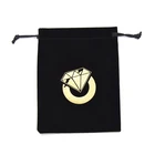 Custom your logo drawstring jewellery packing pouch storage small jewlery gift velvet bags for jewelry