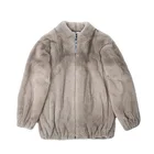 Wholesale New Style Natural Luxury Warm Short Woman Mink Fur Coat