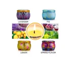 BURN TIME 75 hours Scented soy wax Candles Gift Set with 4 Pack