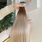 Qingdao Factory Accept Paypal Premium Virgin Remy Human Hair No Tangle 1gr I Tip Hair Extensions