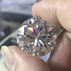 Sapphire Super White Sapphire 2 Carat Round Shape Moissanite Fake Diamond For Rings