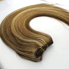 Silky remy russian hair extensions virgin natural body wave