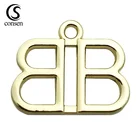 Men's Charms Small Metal Tags Cut Out Shape Charms Small Custom Metal Jewelry Tags With Brand Logo