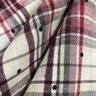 Dyed Flannel Plain 100%cotton Reactive Yarn Dyed Flannel Men Shirts Woven Fabric