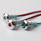 10mm LED Indicator Lights Waterproof Metal LED Indicator Motorcycle AC 220 Volt