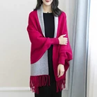 women wholesale colourful winter wraps shawls sleeve pashmina scarf