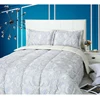 Oversized style printing design 3pcs reversible comforter set 100% polyester