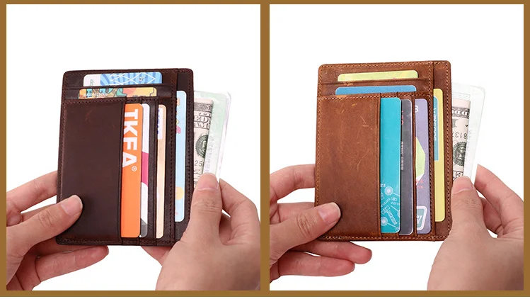 wholesale gift card holder genuine leather custom