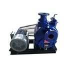 Belt pulley coupling 30kw pump transferring dirty water 4" pump