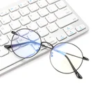 Gaming Glasses Anti Blue Light Blocking Protect Eye Metal Round Frame Bluelight Filter Computer Eyeglasses