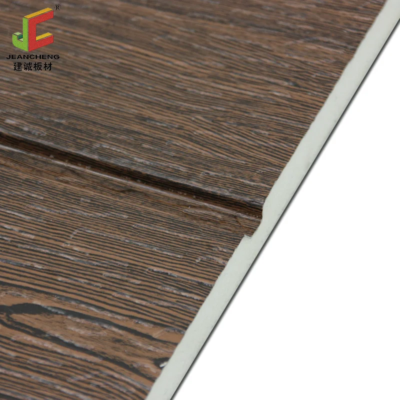 Embossed external panel exterior wall cladding thermal insulation panel