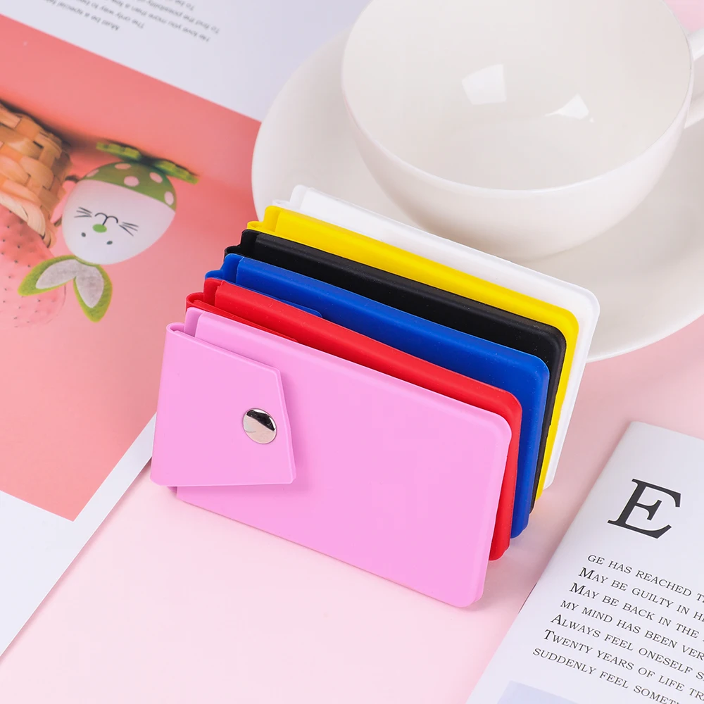 unisex adhesive phone back stick-on credit card holder wallet