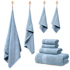 Hotel Custom Bath Towel 100% Cotton 5 Star Hotel Terry Bath Towel Set
