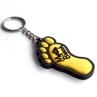 Factory Direct Custom Logo 3D Rubber Pvc Keyring key chain