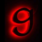 3d freestanding backlit letter signage backlit letter sign with LED 1x3 Modules