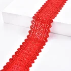 Top Curtain Clothing Textile Decoration Wide 5 Cm Colorful Polyester Crochet Top Lace Trim