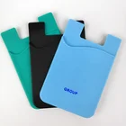 Printed 3m Sticker Silicone Smart Wallet Mobile Card Holder