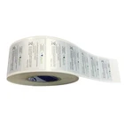 good chemical-resistant performance printing packaging sticker matte pet silver battery label