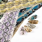 Nail Stickers Flowers 2020 Designers Serpentine Nail Stickers Snakes Flowers Nail Transfer Foils