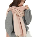 2020 new arrival plaid scarf winter woman shawl with tassels