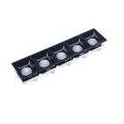 Hotel Commercial Use Aluminum Black Or White Led Recessed Linear Light