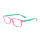 2019 Cute Flexible Safety Silicone Kids Colorful Blue Light Blocking Glasses Optical Frames Eyeglasses