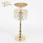 Metal flower vases for wedding table centerpieces Acrylic crystal road lead party centerpiece