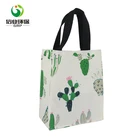 oem cactus print manual check shopping grocery promotional jute bag
