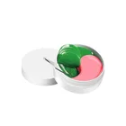 Wholesale Two-Color Disposable Pure Natural Green Tea Girls Eye Mask 60pcs pack