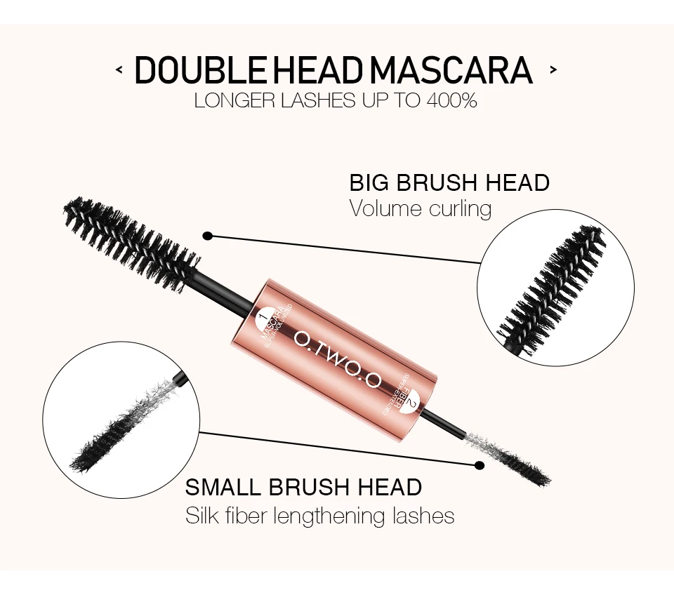 O Two O Miracle Double Head 2 In 1 Mascara Waterproof Lengthening