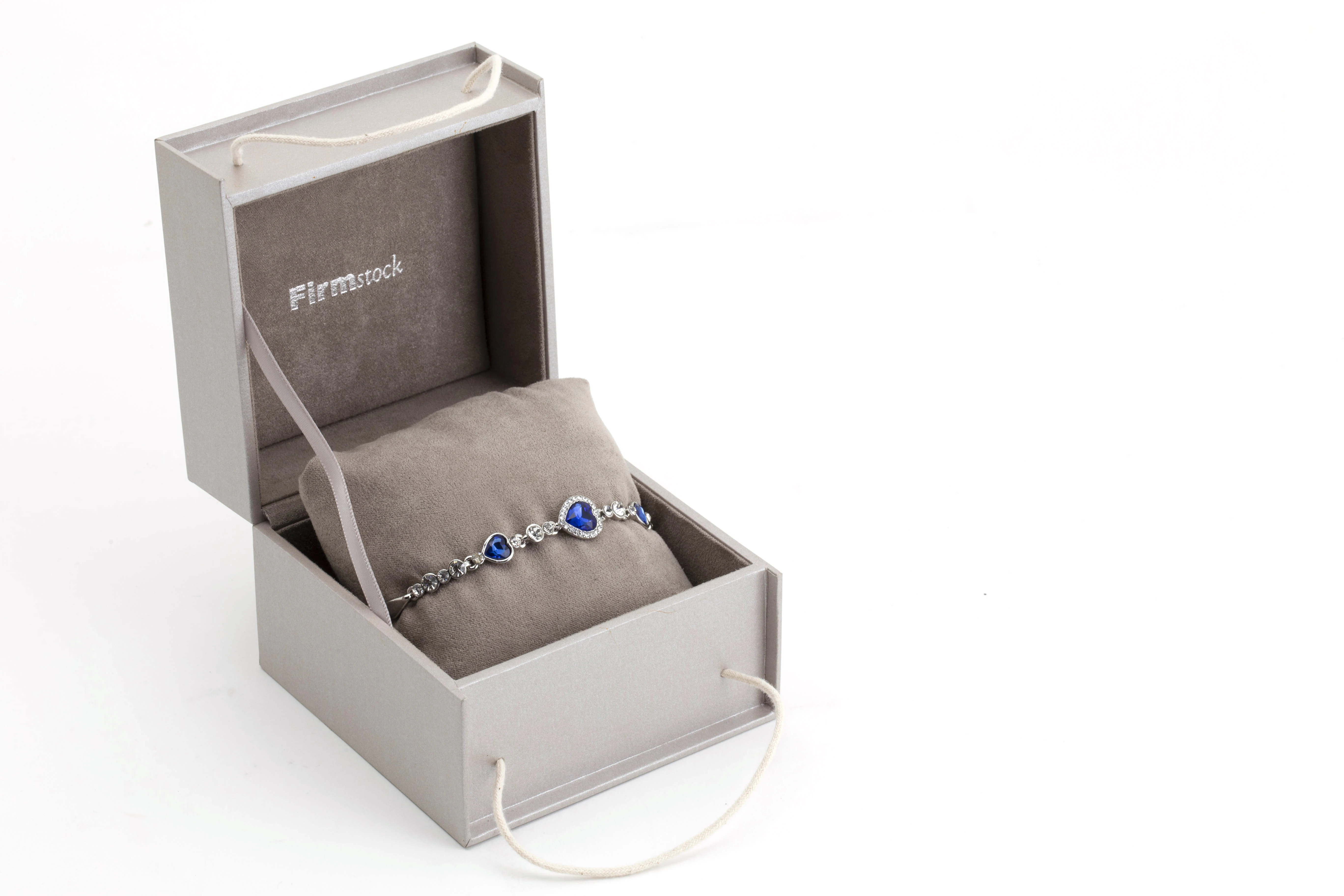 custom boxes logo velvet gift paper necklace jewelry packaging