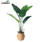 Mini Art Plant With Pot Bonsai Traveler Banana Artificial Tree