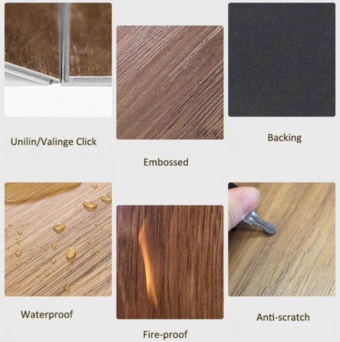 Hot Sale Waterproof Durable Healthy SPC Click Vinyl Plank Flooring For Sale