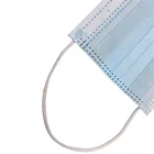 Blue White And Blue 3 Layer Reusable Non Woven Fabric Clear Face Masks
