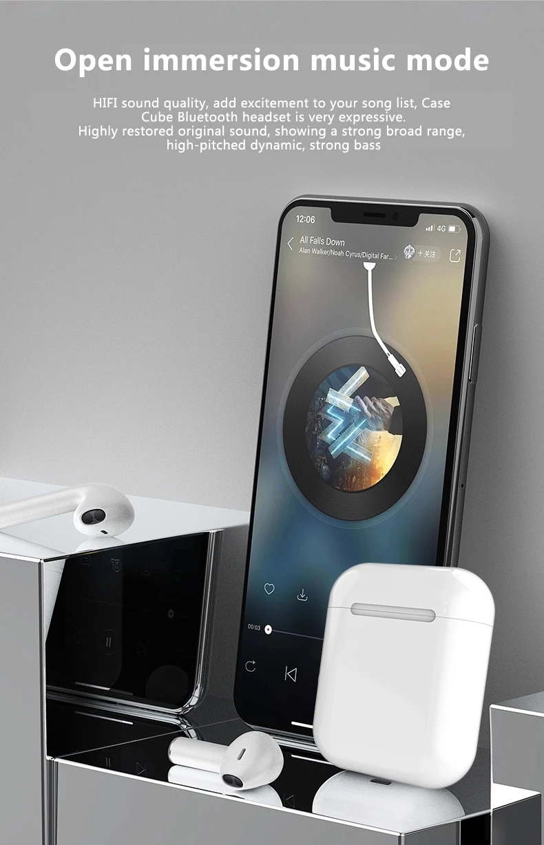 2019 Amazon Hot Selling Inpods 12 Touch Control Bluetooths 5.0 Tws Wireless Earbuds Inpod 12 - ANKUX.COM