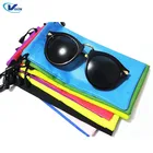 Portable Fashion Microfiber Spectacle Glasses Pouch Bag SunGlasses Drawstring Glasses Bag for The Bag
