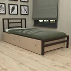Bedroom Furniture Factory Direct Export Frame Accessory Metal Beds Bedroom Furniture Metal Steel Single Bed