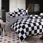 Hot sale cotton-polyester mix simple style multi printed patten customizable bedding set
