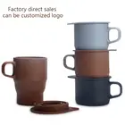 Custom Logo 12oz Eco Travel Mug Keep Glass Silicone Sleeve Reusable Coffee Cup