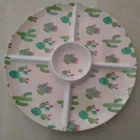 New Arrival melamine compartment dinner plates 20191009P45