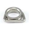 Stainless steel marine grade wire rope supported D ring thimble
