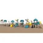 Little kids kindergarten tube slide amusement park games plastic kids play ground children outdoor playground equipment